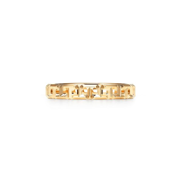 Bague étroite Tiffany T True en or 18 carats Largeur: 3,5 mm – Size 8 1/2 Tiffany & Co.