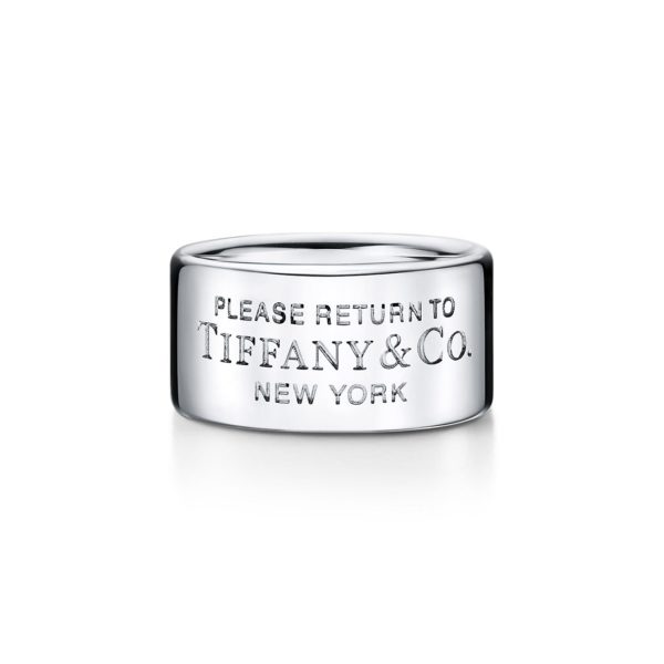 Bague large Return to Tiffany en argent 925 millièmes Longueur: 10 mm – Size 10 Tiffany & Co.