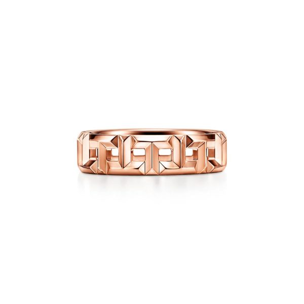 Bague large Tiffany T True en or rose 18 carats Largeur: 5,5 mm – Size 10 1/2 Tiffany & Co.