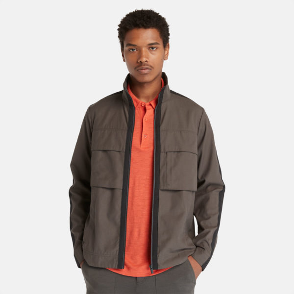 Blouson Timberland X Icebreaker En Mérinos Et Coton Pour Homme En Gris Foncé Gris Foncé