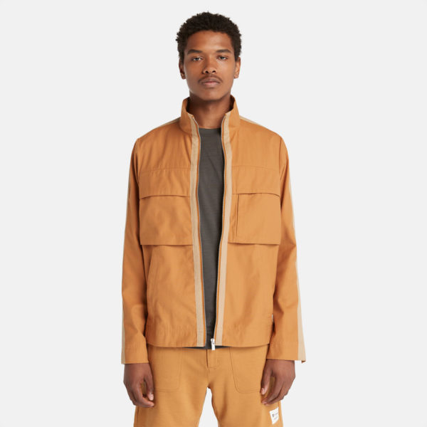 Blouson Timberland X Icebreaker En Mérinos Et Coton Pour Homme En Orange Jaune, Taille XXL