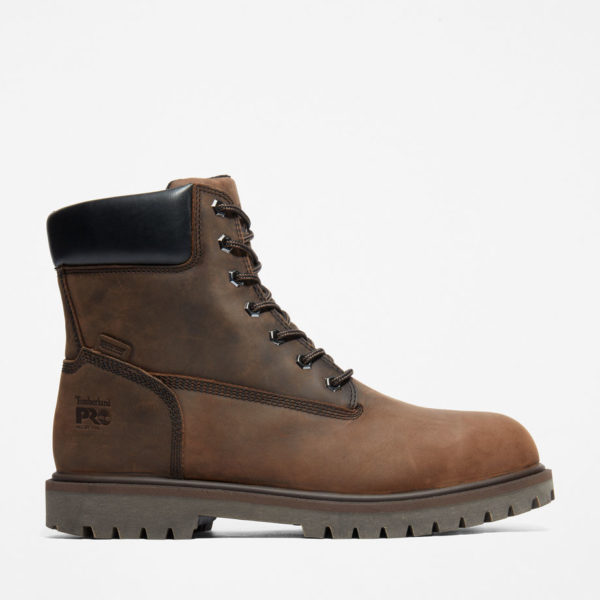 Bottine De Travail Imperméable Timberland Pro Emblématique À Embout De Sécurité En Alliage Pour Homme En Marron Marron, Taille 49