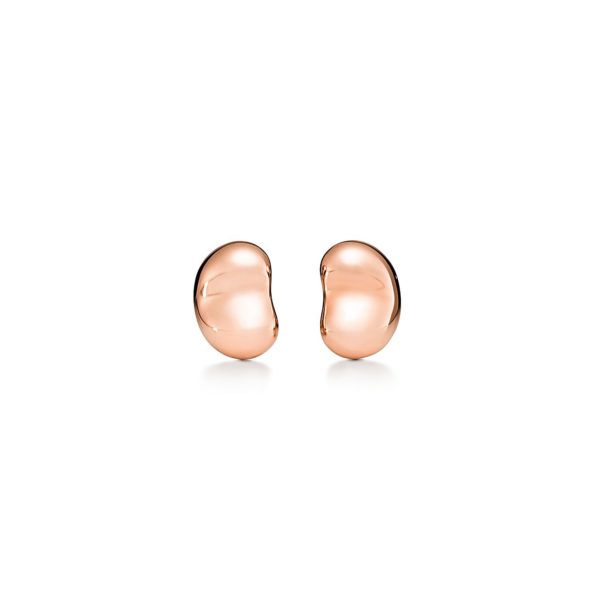 Boucles d’oreilles Bean design par Elsa Peretti en or rose 18 carats 9 mm – Size 9 mm Tiffany & Co.