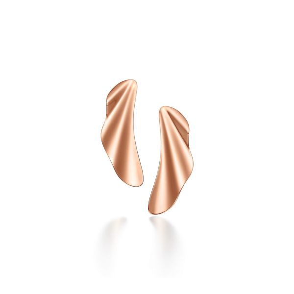 Boucles d’oreilles High Tide Elsa Peretti en or rose 18 carats Small Tiffany & Co.