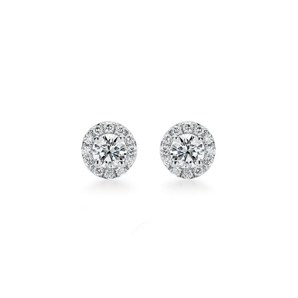 Boucles d’oreilles Tiffany Soleste en platine 950 millièmes et diamants – Size Small Tiffany & Co.