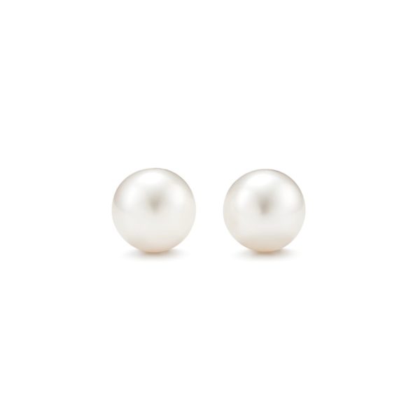 Boucles d’oreilles Tiffany en perles de culture d’eau douce et argent massif – Size 9-10 mm Tiffany & Co.