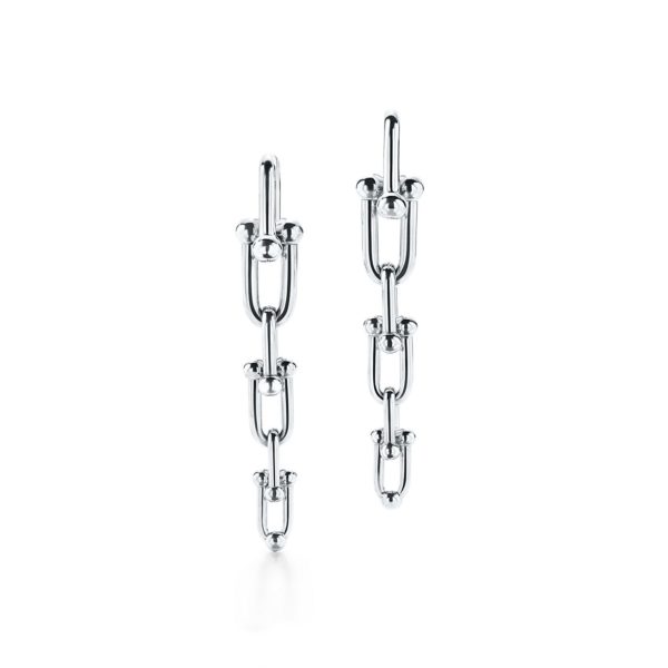 Boucles d’oreilles à maillons dégradés Tiffany HardWear en argent 925 mil Tiffany & Co.