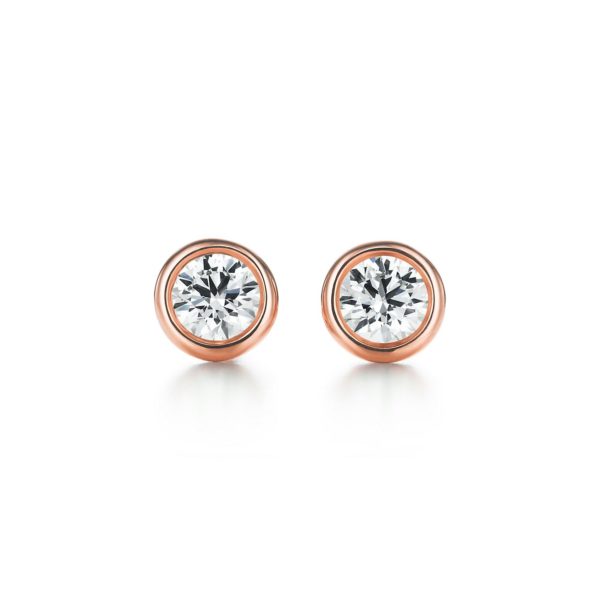 Boucles d’oreilles en or rose 18 carats, Diamonds by The Yard par Elsa Peretti – Size 0.14 Tiffany & Co.