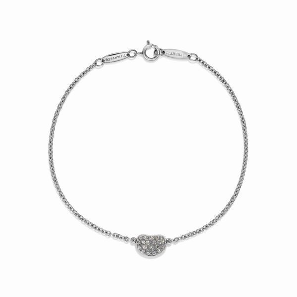 Bracelet Bean Design par Elsa Peretti en platine et diamants Tiffany & Co.