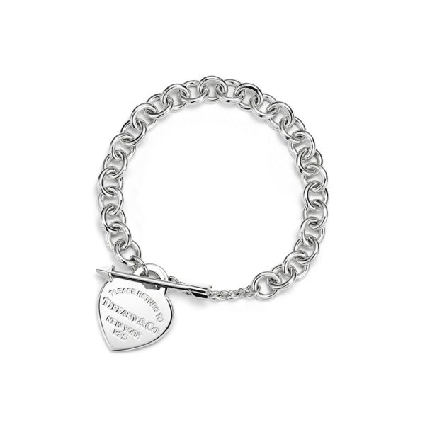 Bracelet Lovestruck Plaque Caur Return to Tiffany en argent Medium Tiffany & Co.