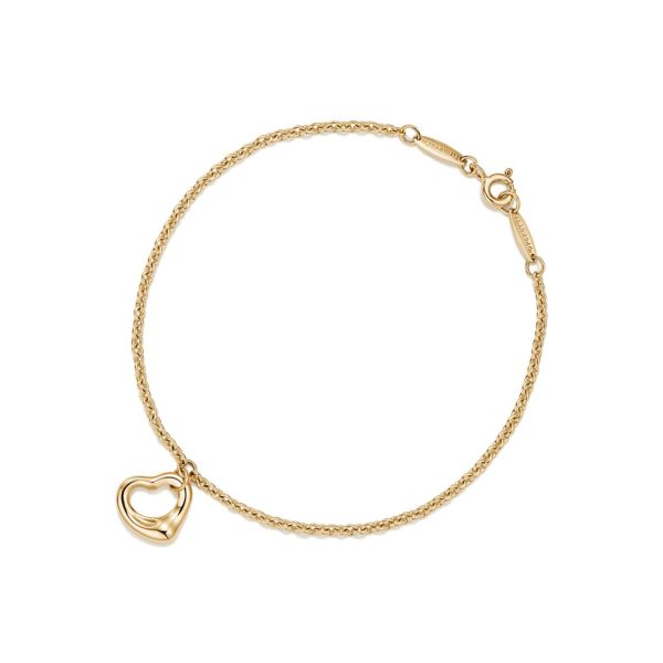 Bracelet Open Heart Elsa Peretti en or jaune 18 carats 11 mm Tiffany & Co.