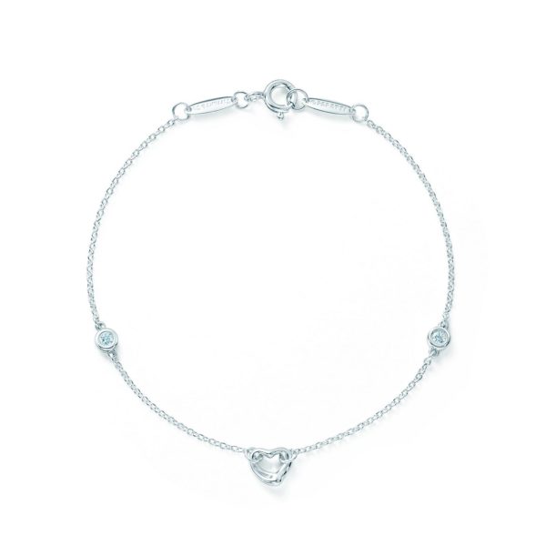 Bracelet Open Heart en argent 925 millièmes, Diamonds by the Yard par Elsa Pere Tiffany & Co.