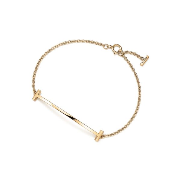 Bracelet Smile Tiffany T en or jaune 18 carats – Size Large Tiffany & Co.