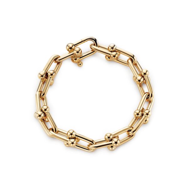 Bracelet à gros maillons Tiffany HardWear en or jaune – Size Medium Tiffany & Co.
