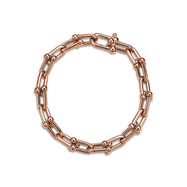 Bracelet à maillons Tiffany HardWear en or rose 18 carats Medium – Size Extra Large Tiffany & Co.