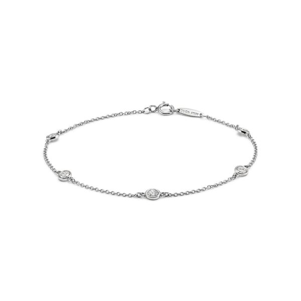 Bracelet en platine, Diamonds by the Yard par Elsa Peretti. Tiffany & Co.