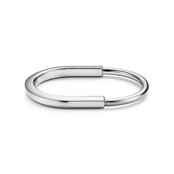 Bracelet jonc Tiffany Lock en or blanc 18 carats – Size Extra Small Tiffany & Co.