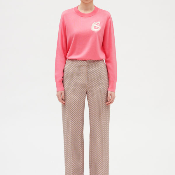 Pantalon imprimé rose – Claudie Pierlot