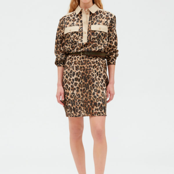 Robe chemise midi léopard – Claudie Pierlot