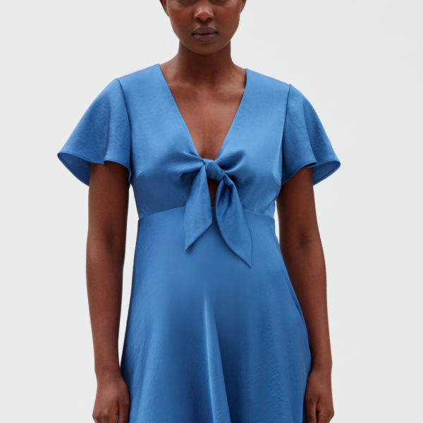 Robe courte fluide bleue – Claudie Pierlot