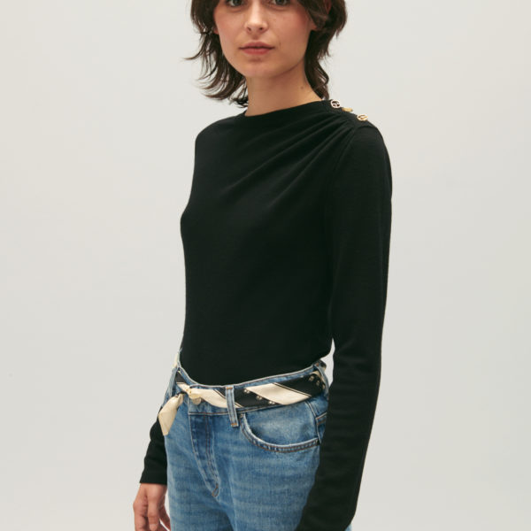 T-shirt laine noir – Claudie Pierlot