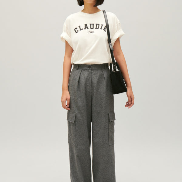 Pantalon cargo gris clair – Claudie Pierlot