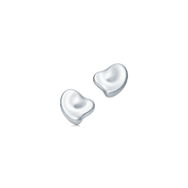 Clips d’oreilles Caur plein par Elsa Peretti en argent 925 millièmes Tiffany & Co.