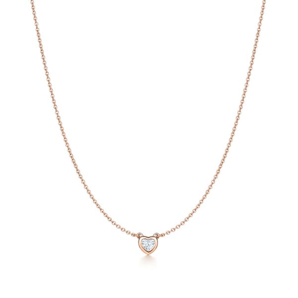 Collier Caur Diamonds by the Yard par Elsa Peretti en or rose 18 carats Tiffany & Co.