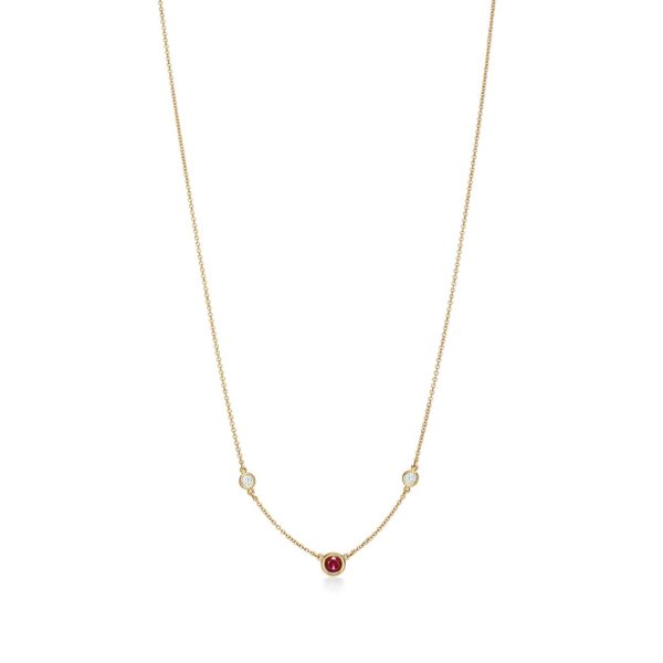 Collier Color by the Yard Elsa Peretti en or 18 carats, rubis et diamants Tiffany & Co.