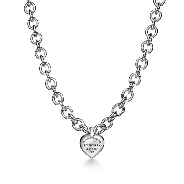 Collier Full Heart Return to Tiffany avec fermoir à bascule en argent Tiffany & Co.