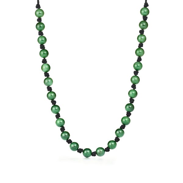 Collier Sphère par Elsa Peretti en jade vert Tiffany & Co.
