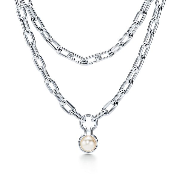 Collier Tiffany HardWear en argent 925 millièmes et perle d’eau douce Tiffany & Co.
