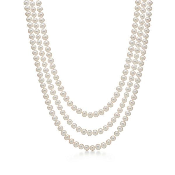 Collier Wrap en perles de la collection Ziegfeld avec fermoir en argent 6-7 mm – Size 6-7 mm Tiffany & Co.