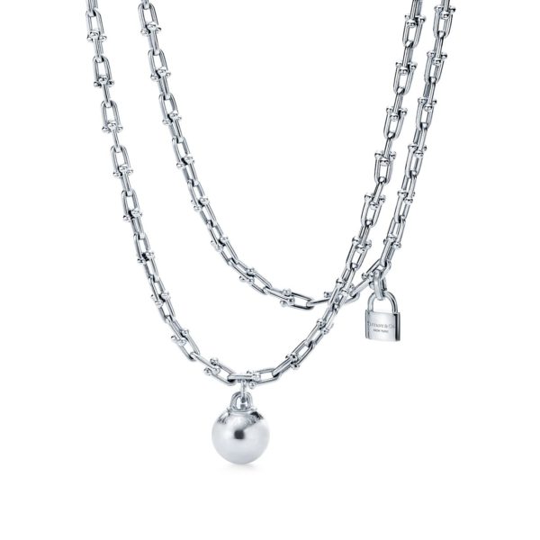 Collier à double tour taille Small Tiffany HardWear en argent 925 millièmes – Size 36 in Tiffany & Co.