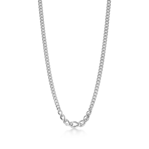 Collier à maillons gradués Tiffany Forge en argent 925 millièmes ultra poli – Size 16IN Tiffany & Co.