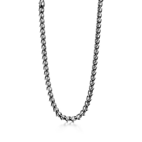 Collier à maillons taille Medium Tiffany Forge en argent 925 millièmes noirci – Size 22IN Tiffany & Co.