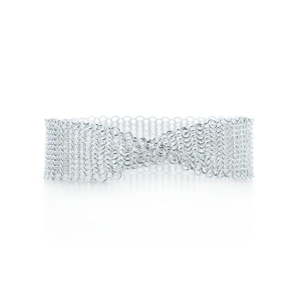 Etroit bracelet Maille en argent 925 millièmes, par Elsa Peretti. Medium Tiffany & Co.