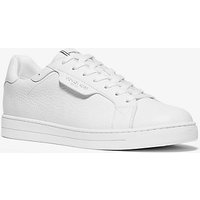 MK Basket Keating en cuir grainé - BLANC OPTIQUE(BLANC) - Michael Kors luxe