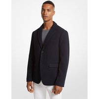 MK Blazer en laine mélangée double face – BLEU DE MINUIT(BLEU) – Michael Kors