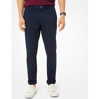 MK Chino slim délavé en popeline - BLEU DE MINUIT(BLEU) - Michael Kors luxe