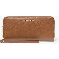 MK Étui à sangle continental en cuir grainé - VALISE(MARRON) - Michael Kors luxe
