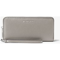 MK Étui continental à sangle Mercer en cuir - GRIS PERLE(GRIS) - Michael Kors luxe