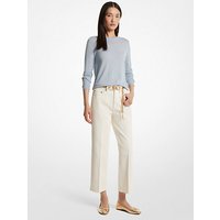 MK Jean évasé court en denim – BLANC CASSÉ(NATUREL) – Michael Kors