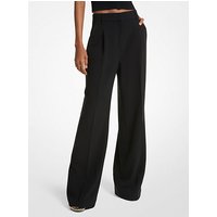 MK Pantalon à jambes larges en crêpe – NOIR(NOIR) – Michael Kors