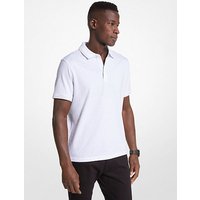 MK Polo Greenwich en jersey de coton à imprimé logo - BLANC(BLANC) - Michael Kors luxe