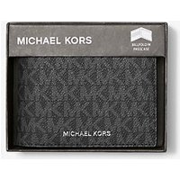 MK Portefeuille compact Harrison à logo avec porte-cartes – NOIR(NOIR) – Michael Kors