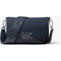 MK Sac à bandoulière Hudson en cuir texturé – BLEU MARINE(BLEU) – Michael Kors