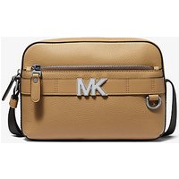 MK Sac à bandoulière Hudson fonctionnel en cuir grainé – CAMEL(MARRON) – Michael Kors