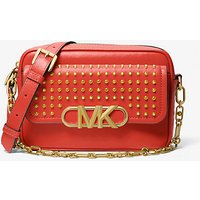 MK Sac à bandoulière Parker de taille moyenne en cuir clouté - BR TERRACTTA - Michael Kors luxe