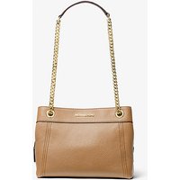 MK Sac porté épaule Jet Set de taille moyenne en cuir grainé avec chaîne – CAMEL(MARRON) – Michael Kors